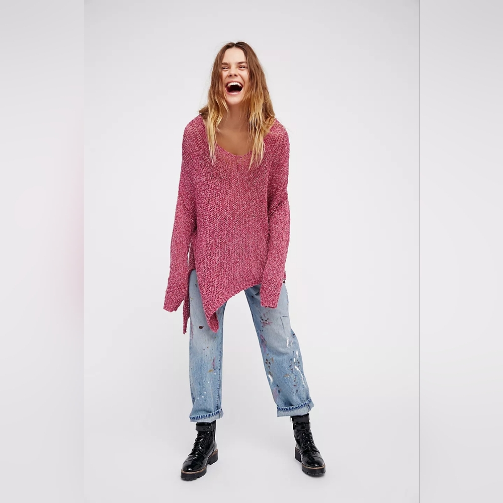 Women's Pink Knit Sweater
